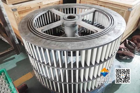 高炉矿渣分级用卡槽式锆铝复合陶瓷内衬分级轮——高硬度高韧性，终结频仍更